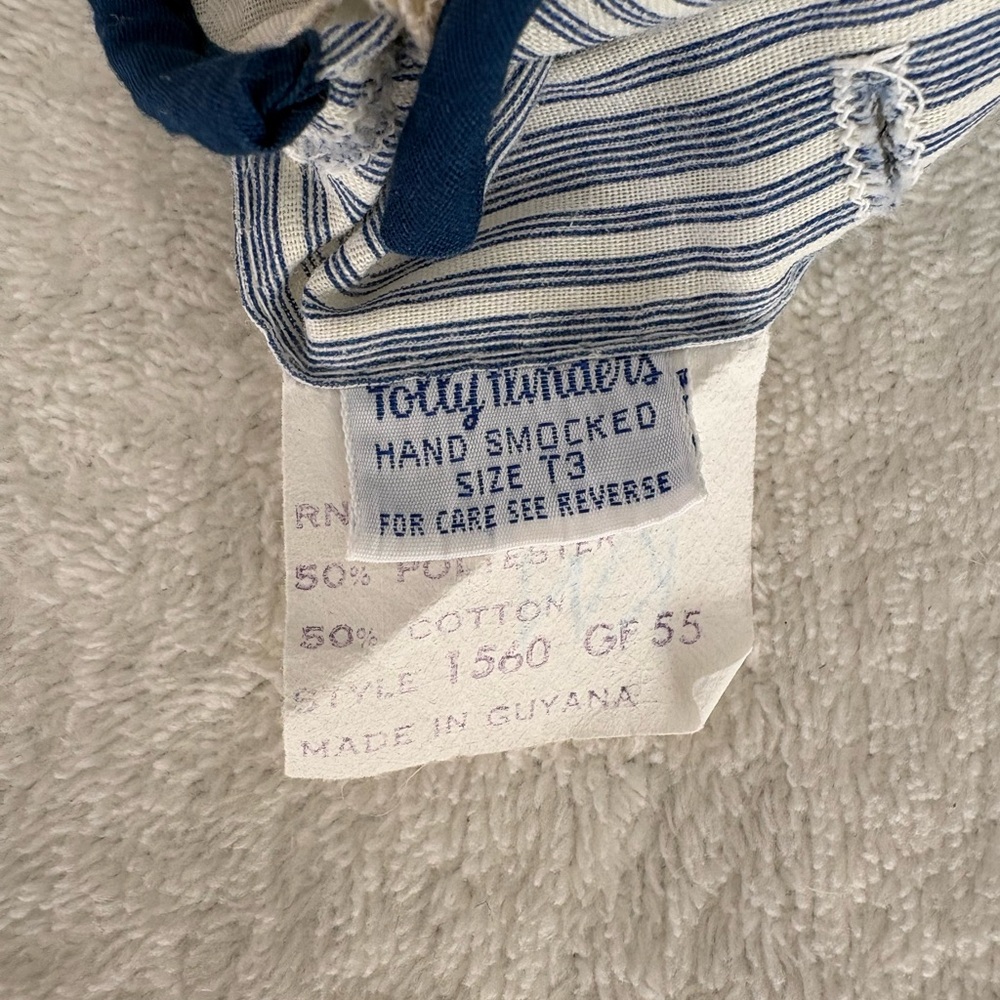 Vintage Polly Flinders Hand Smocked Dress 3T - Picture 4 of 4